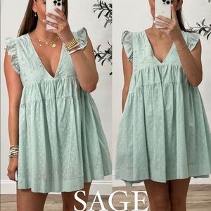 Shop talulah sweet talking hidden romper. Size medium. NWT. Color sage